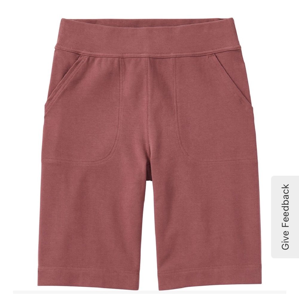 Dark Rose 10” pull on Bermuda shorts, 4 pockets, UPF 40 sun protection